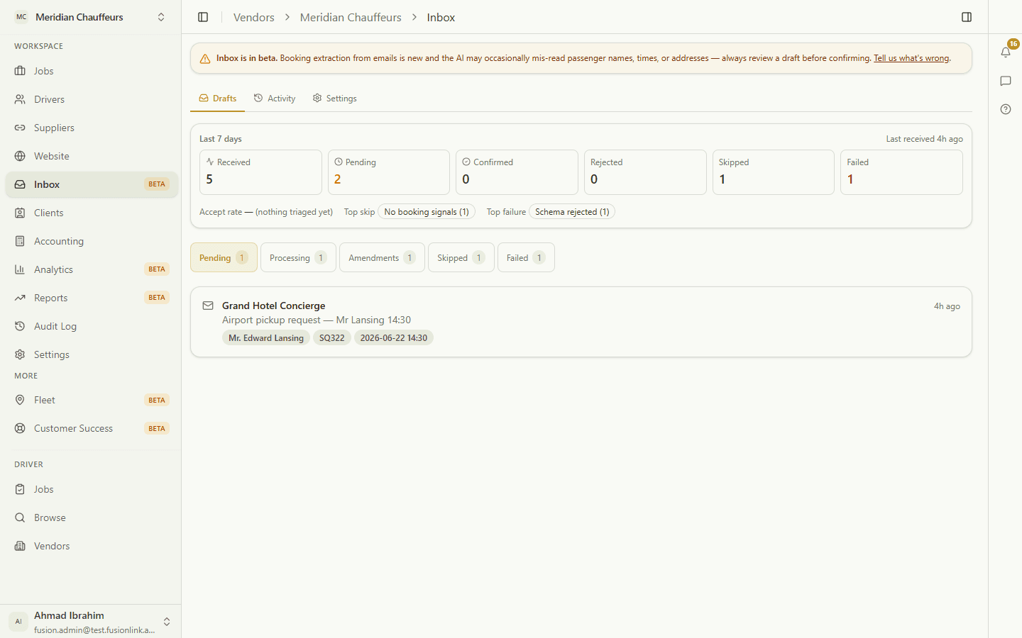 Turn emails into bookings